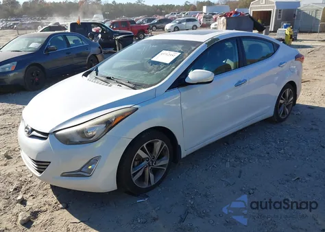 2016 Hyundai Elantra Limited из США, поврежденный, VIN 5NPDH4AE4GH795983